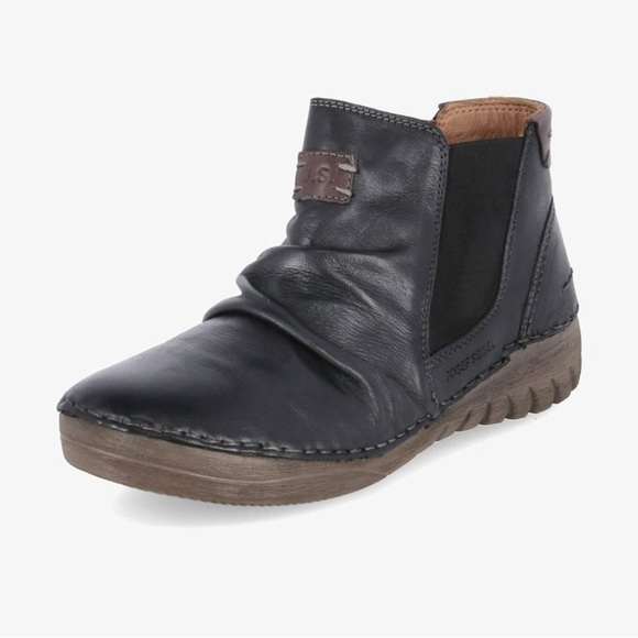 JOSEF SEIBEL Felicia Boot 03 in Black Kombi Size 37 (6-6 1/2) - Picture 1 of 11